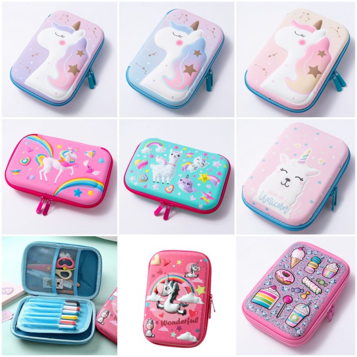 

Kotak Pensil Anak Tempat Pensil 3D Timbul Lookalike Hardcase Import