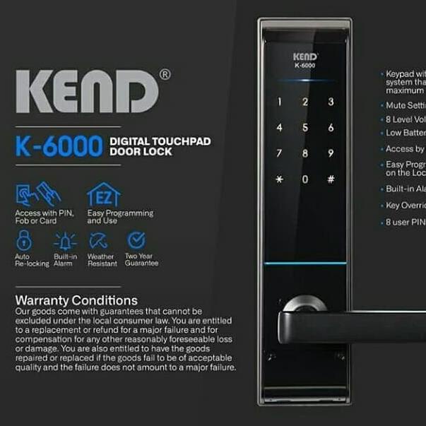 TERBARU  Kunci Digital Door Lock KEND K 6000