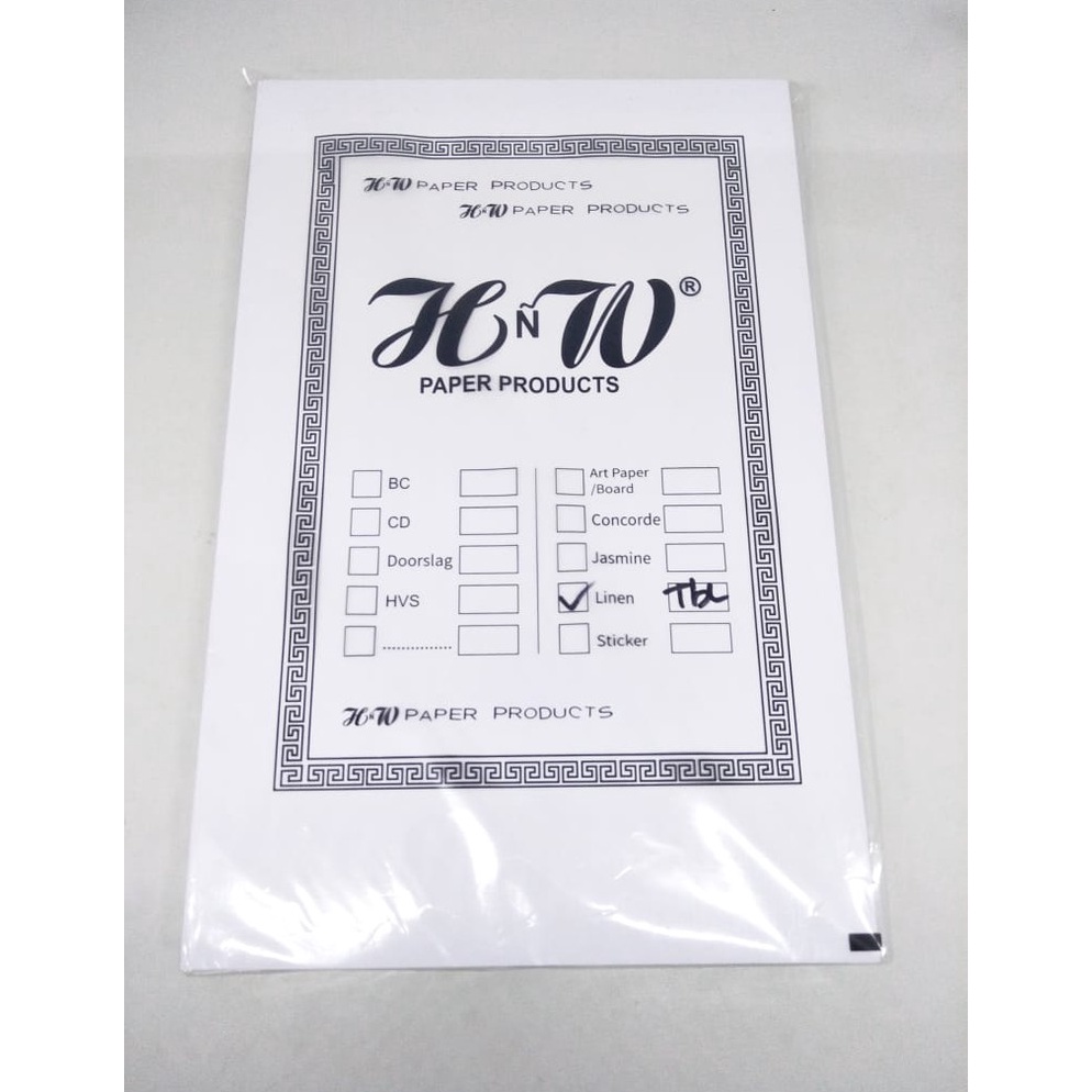 

KERTAS PRINT PIAGAM / SERTIFIKAT LINEN PUTIH A4 F4 ISI 50 LEMBAR [ART. S8L5]