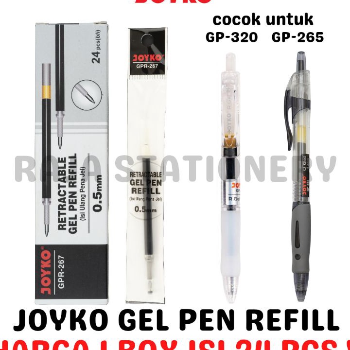 

STR633 JOYKO GEL PEN REFILL ISI ULANG PEN JOYKO GP-265 GP-320 0.5MM GPR-267 1 BOX [24PCS] ||