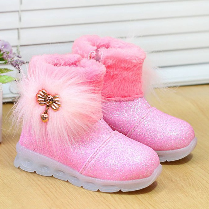 (V6.O✮) Sepatu boot Anak Perempuan Bot Bulu YT02 ㊛..