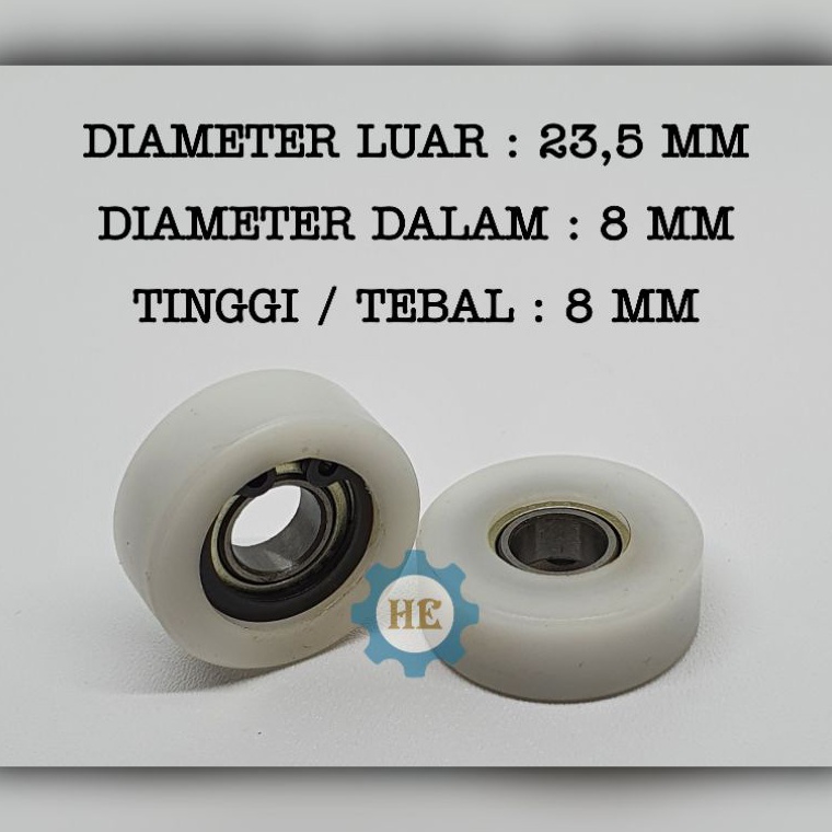 JMFW2018  BEARING TEFLON 688 8MM / BEARING TEFLON 8MM SPAREPART MESIN BORDIR
