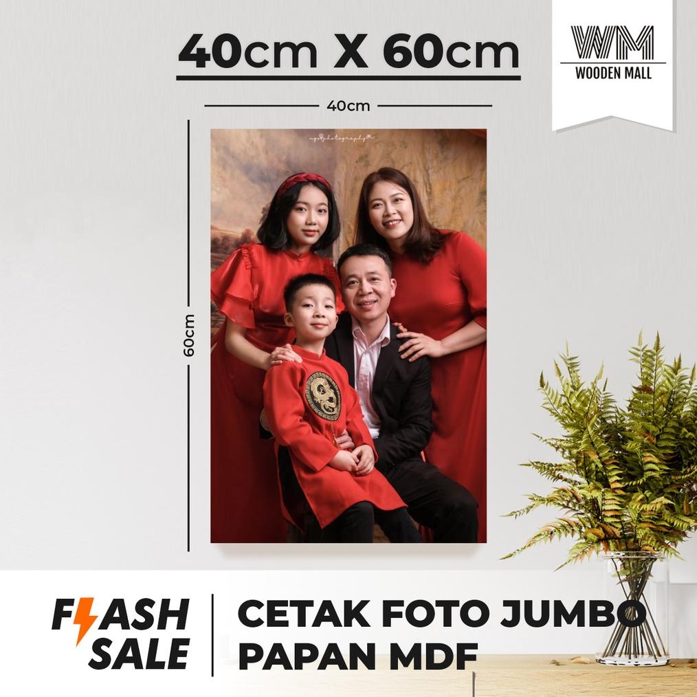 CETAK FOTO PREWEDDING 16R JUMBO 40X60CM BINGKAI MDF (PREWED/WALLDECOR/HIASAN DINDING/FOTO AESTHETIC/