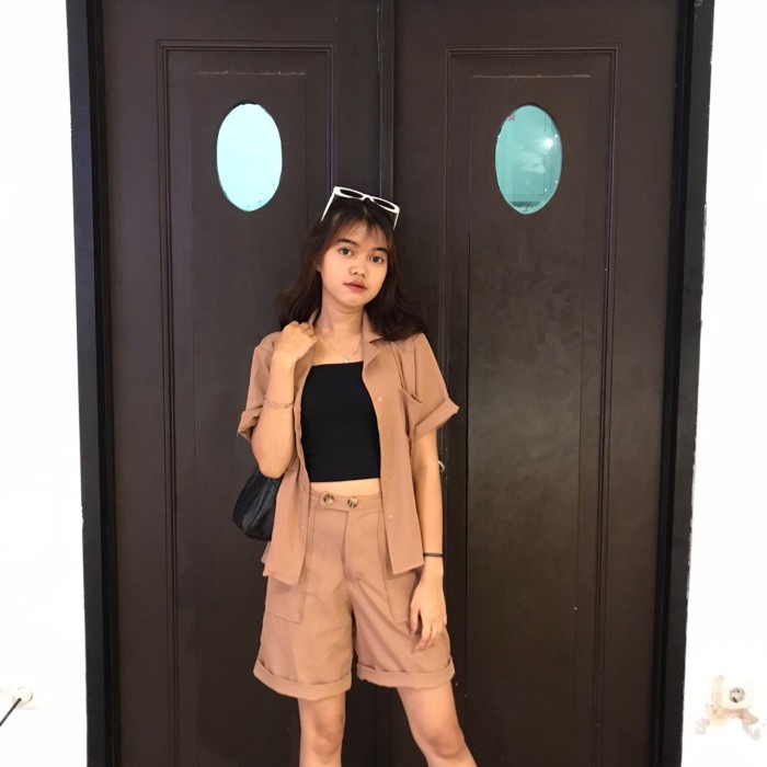 Setelan Wanita Casey Set Bahan Katun Shakila Import Premium ( J )