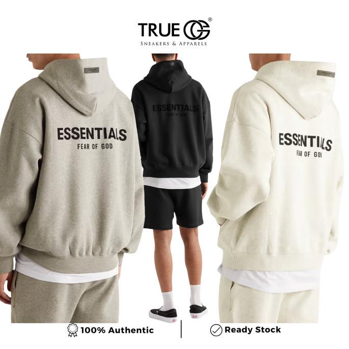 Fear Of God Essentials Back Logo Hoodie 100% Original
