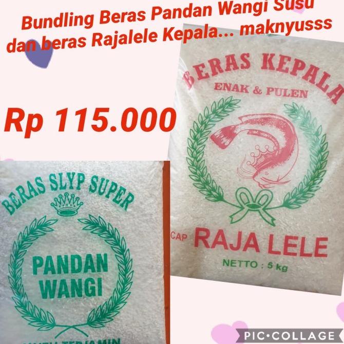 

:0:0:0] Bundling Beras Rajalele 5 kg dan Pandan Wangi 5 kg
