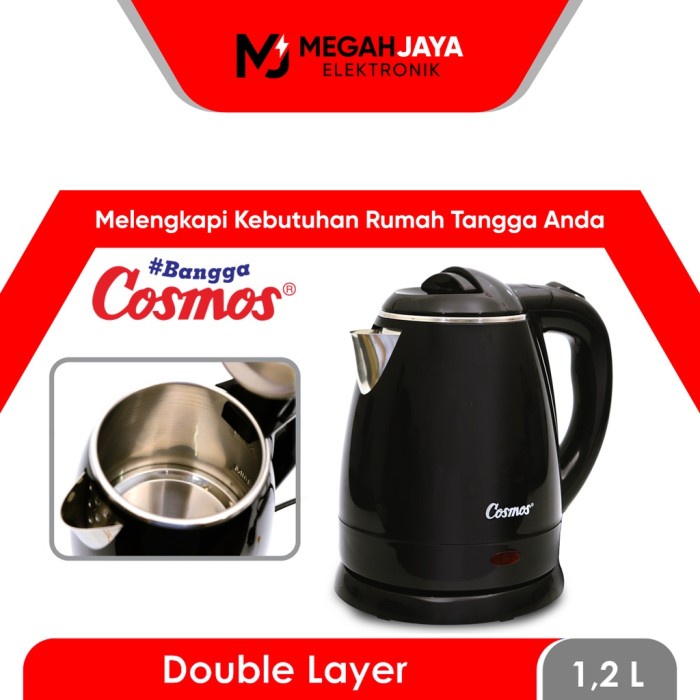 Cosmos CTL-210B Teko Listrik - 1.2L - Hitam