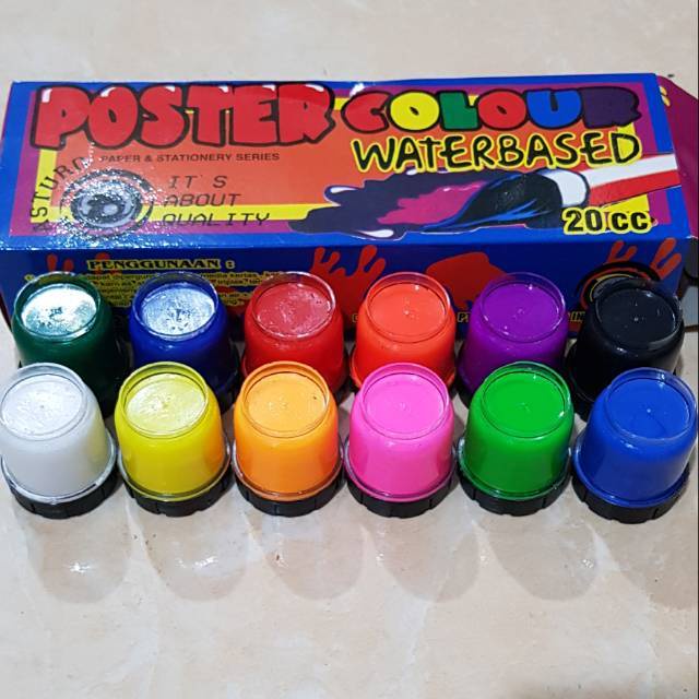

Cat Poster Colour Waterbased Asturo 12 Warna