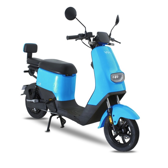 SEPEDA MOTOR LISTRIK SCOOTER SCOTER LISTRIK VIAR CARAKA C2 C-2 BIRU BLUE-BEKAS SECOND