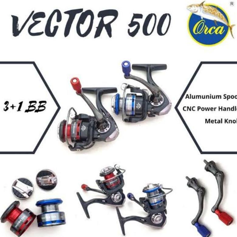 Termurah Reel Pancing Mini Orca Vektor 500 Power Handle