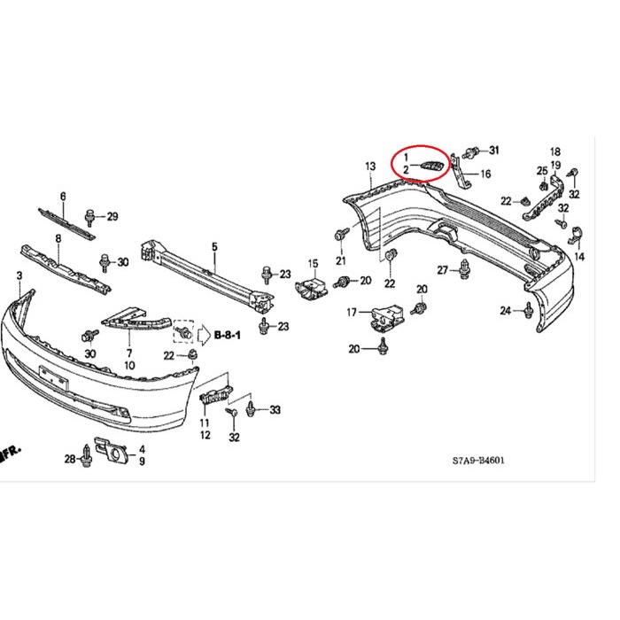 Reflektor BUMPER MATA KUCING CRV 2002-2004 Original best deal