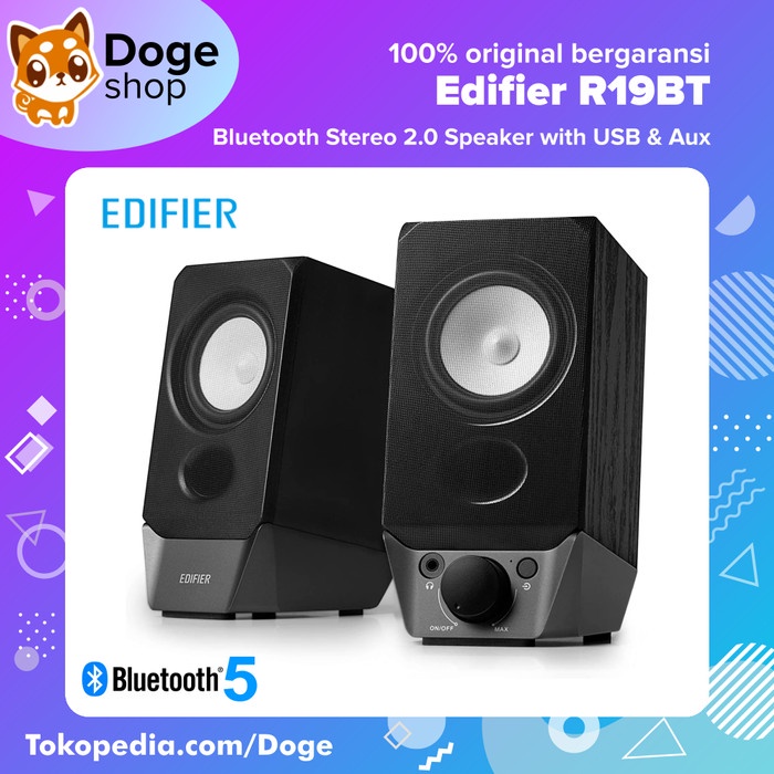 Edifier R19Bt Bluetooth 5.3 Speaker Stereo 2.0 Usb Aux Alt R19U R101Bt
