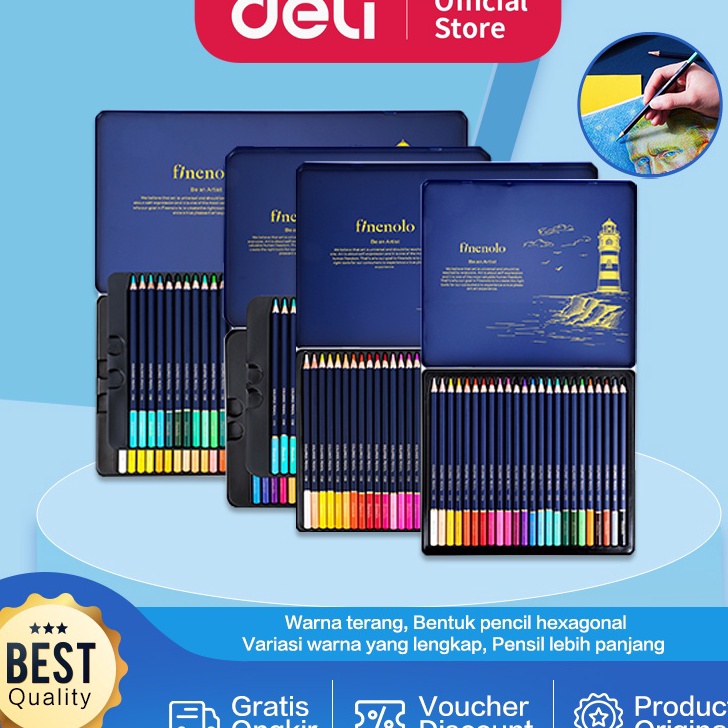 

Model Terkini Deli Colored Pencil / Pensil Warna 24 36 48 72 Warna Lebih Panjang Teknologi Hybrid EC122