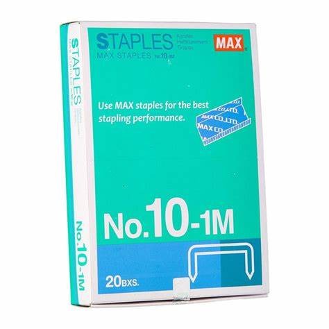 

Terlaris Staples Max / Isi Staples Ukuran 10-1M 1 Pack