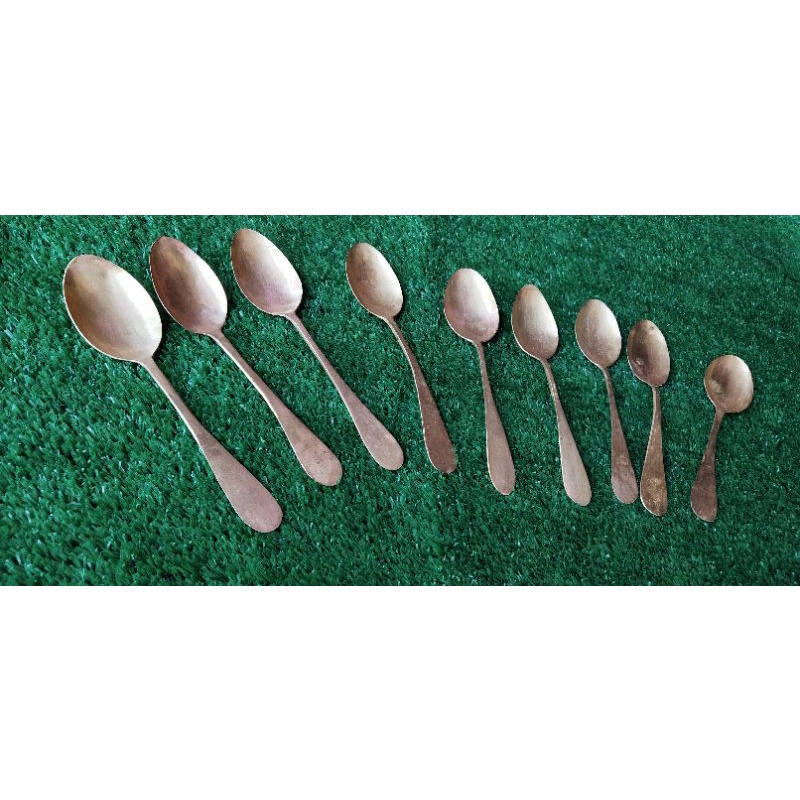 sendok kuningan antik