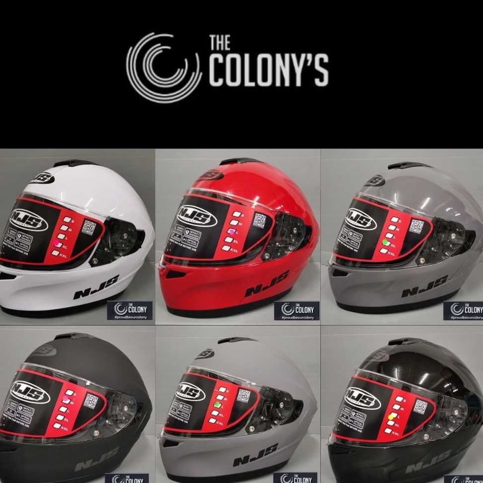 Rekomendasi.. HELM NJS ZX1 SOLID BLACK DOFF DOUBLE VISOR FULLFACE NJS ZX-1 ZX 1 ZX ONE ORIGINAL