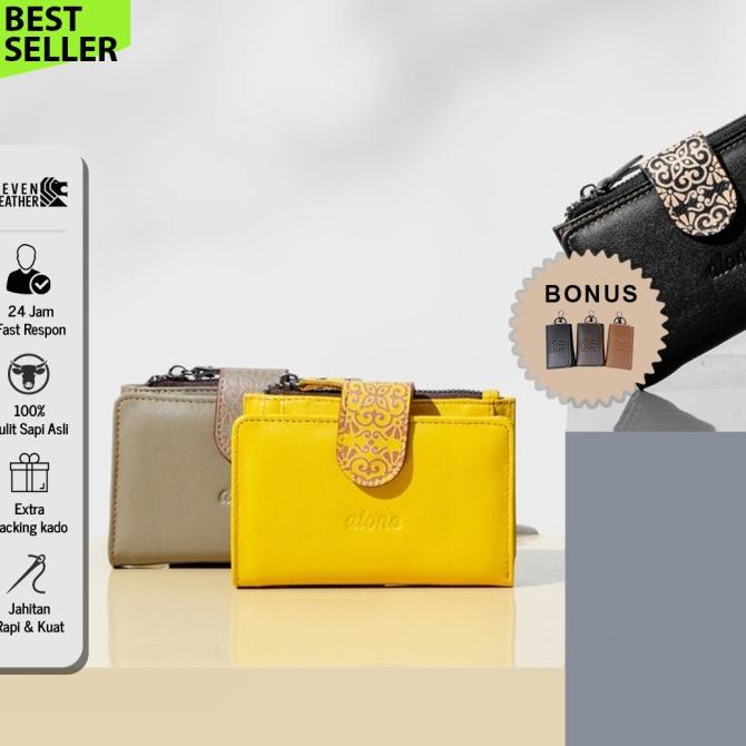 Dompet Wanita Dompet Kulit Sapi Original Branded Alona Sekar