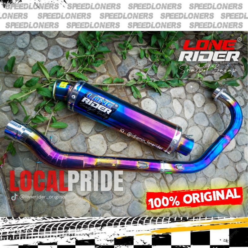 Knalpot Lone Rider SATRIA FU - LONE RIDER ORIGINAL - Tomang V1 Bluemoon - SATRIA FU 150