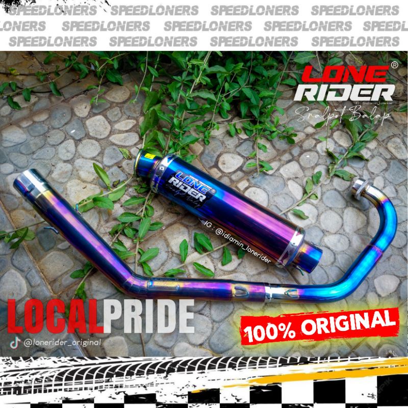 Knalpot Lone Rider SATRIA FU - LONE RIDER ORIGINAL - Super SRR Bluemoon - SATRIA FU 150