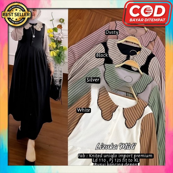 Mididress Drews Miydi Cewe Remaja Midi Dress Midi Dress Wanita Ibu Ibu Gaun Drss Midi Drees Wanita M