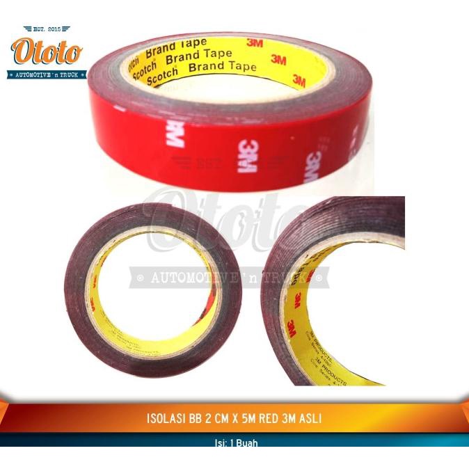 

Gratis Ongkir Isolasi BB 20mm x 5m 3M Red Asli - Double Tape Bolak Balik Kualitas Terbaik (oto00olku)