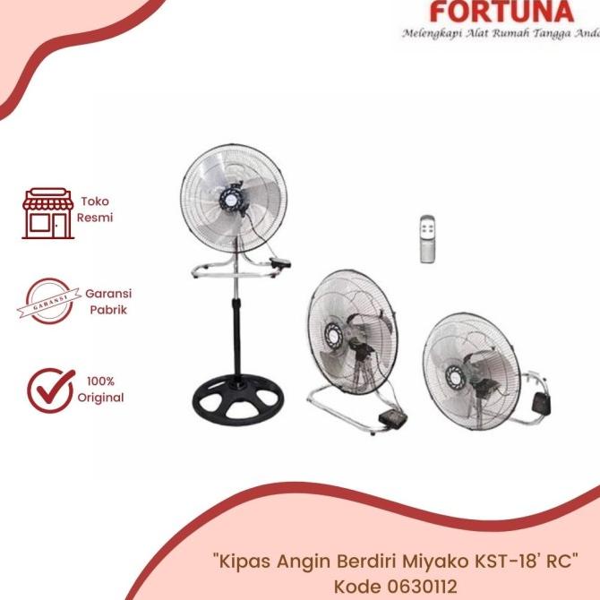 &amp;&lt;&amp;&lt;&amp;&lt;&amp;] Kipas Angin Berdiri Miyako KST-18' RC / Stand Fan Bagus