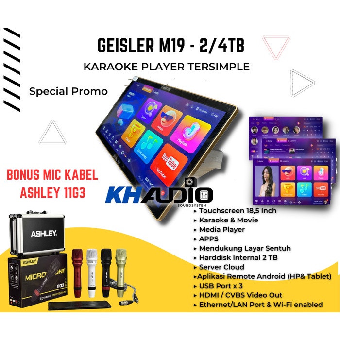 {NurulShop} Player Karaoke Geisler Play M19 Limited