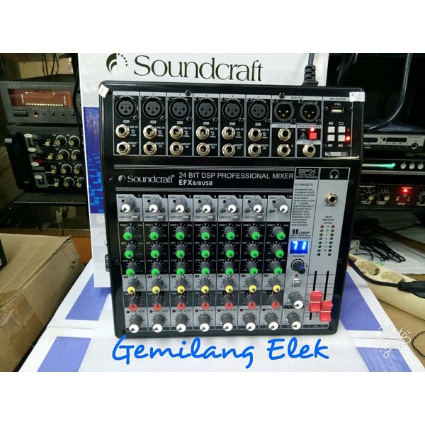 Mixer SOUNDCRAFT EFX8 8USB
