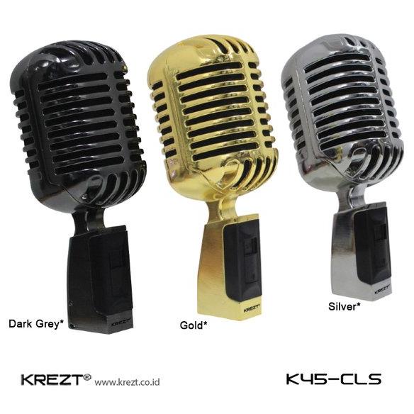 TERMURAH Microphone Condenser Retro Vintage Classic Mikrofon Mic Krezt K45-CLS