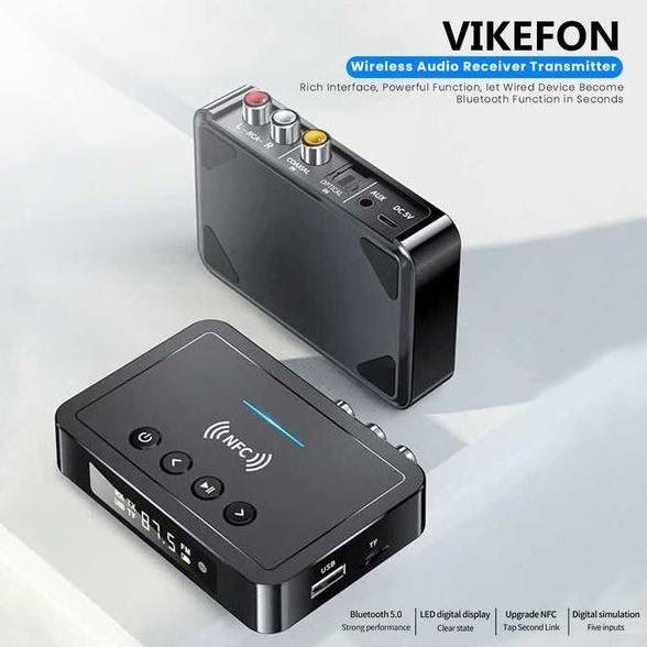 Wireless Audio Receiver Transmitter Bluetooth 5.0 AUX NFC