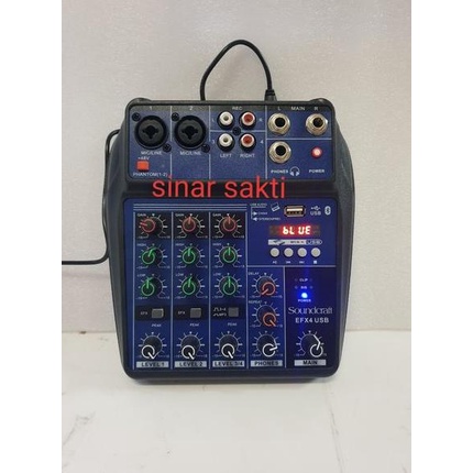 MIXER AUDIO SOUNDCRAFT EFX4 USB 4 CHANNEL USB-BLUETOOTH