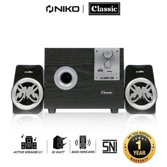 NIKO SLANK CLASSIC 25 watt Speaker Multimedia Bluetooth