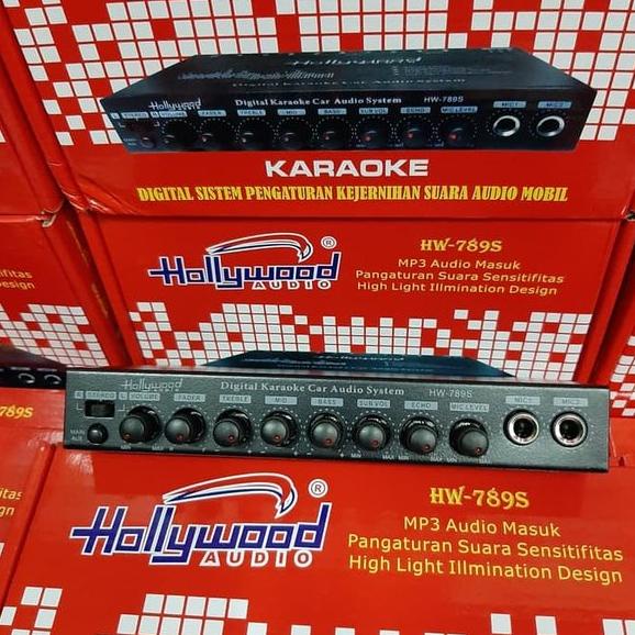 Parametrik Audio Mobil Equalizer Pre Amplifier HOLLYWOOD