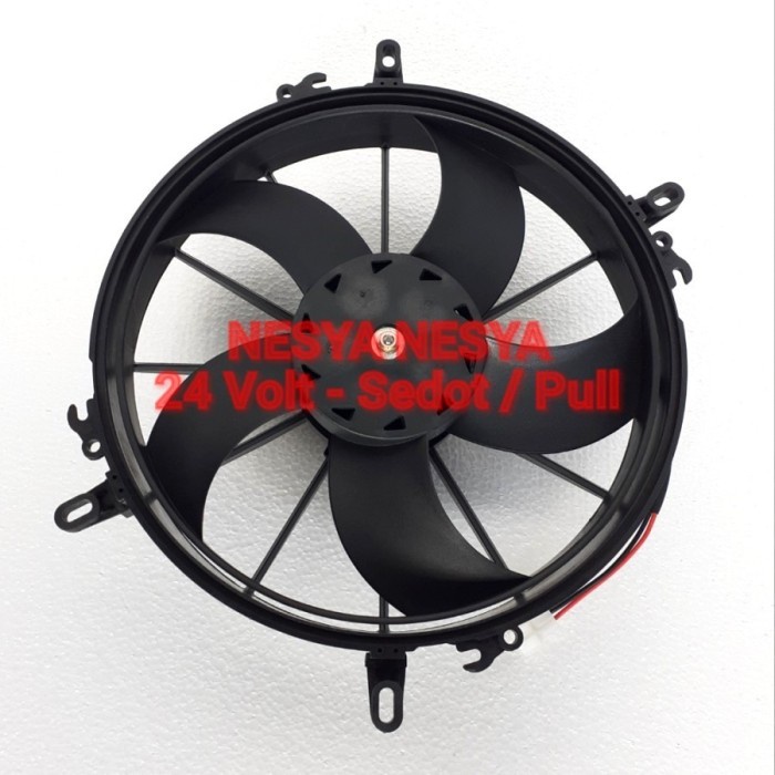 kipas motor extra fan kondensor ac mobil bis, bus, elf, 24v - 24 volt best