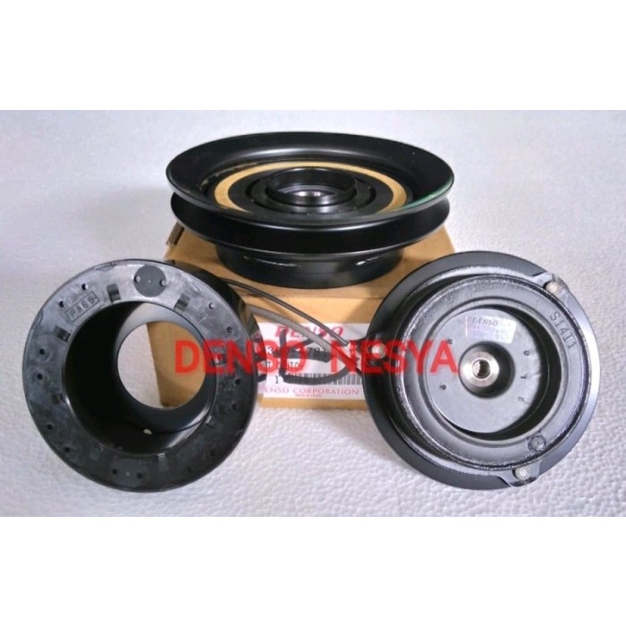 magnet clutch pully puly puli kompresor ac kijang krista 1.8 denso ori best