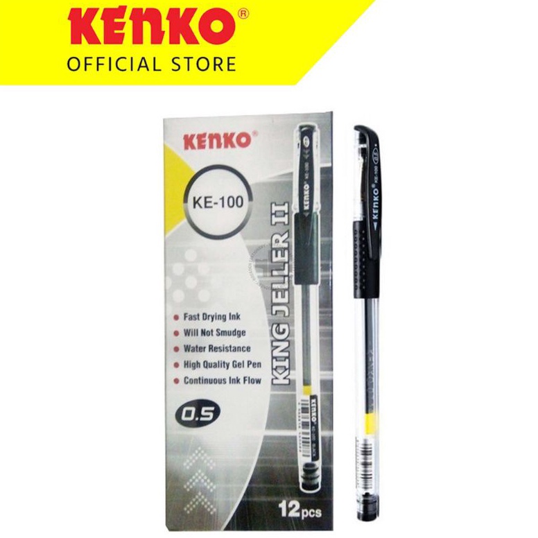 

MRMP8996 Pulpen Gel Kenko KE-100 King Jeller 0.5mm ( 1pak/12pcs )