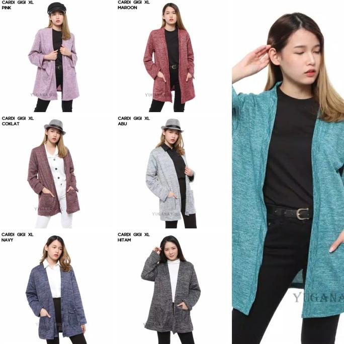 Cardigan Wanita Outer Cewek Lengan Panjang Size L XXL - CRGIGI