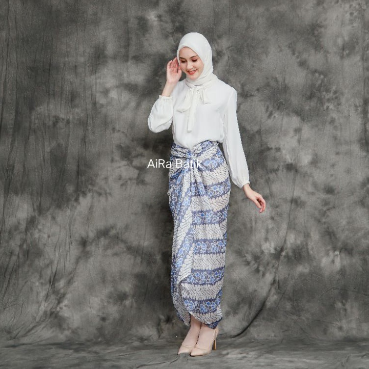 LQKK8169  Aira Batik_ ROK LILIT MOTIF BAHAN VISCOSE
