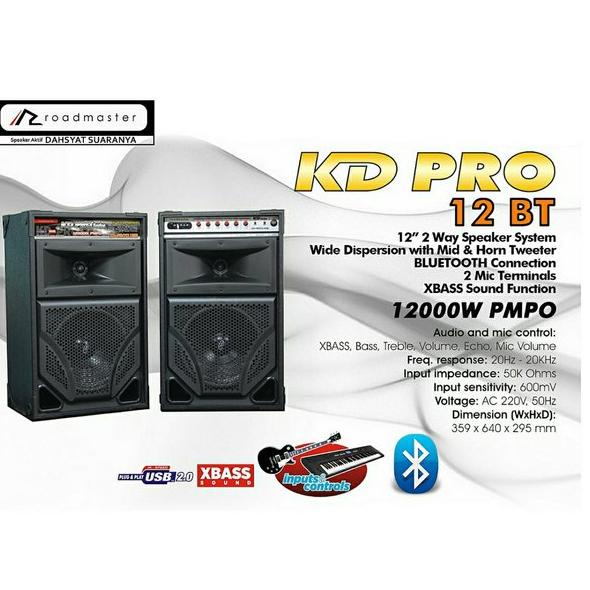 BEBAS ONGKIR speaker ROADMASTER KD PRO 12 USB