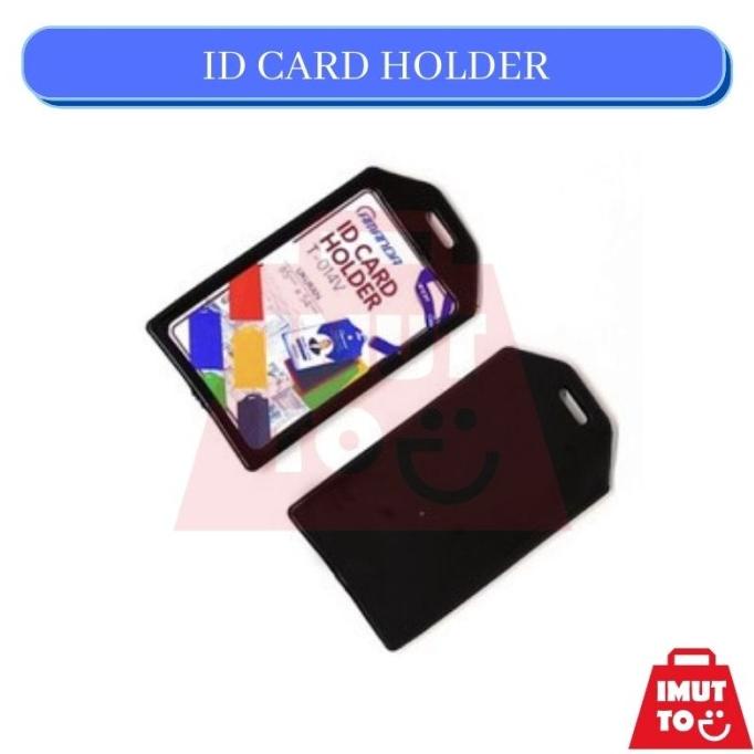 

] ID CARD HOLDER KARET MERK AMANDA KARTU NAME NAMA TAG CO CARD MURAH