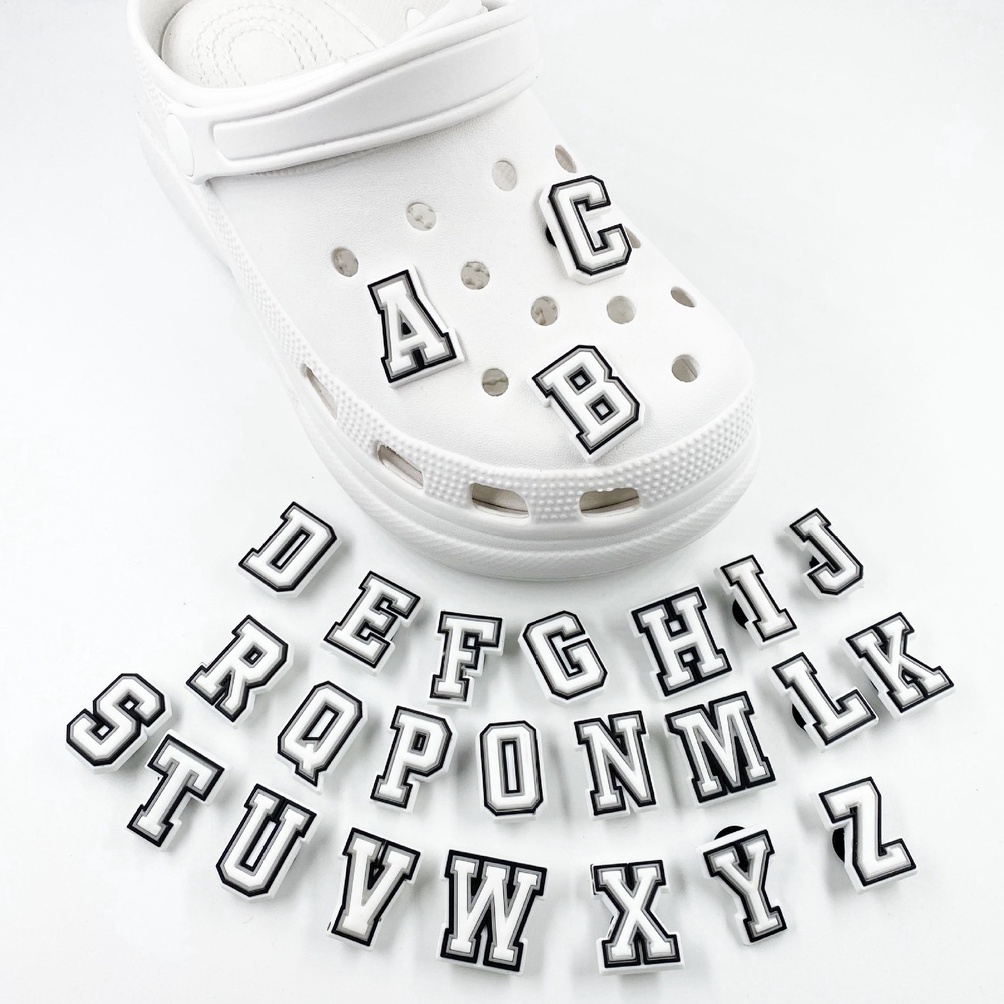 [CODEBARANG487ER5] Crocs Jibbitz Huruf / Hiasan Sandal Crocs Anak dan Dewasa / Dekorasi Sandal / Hia
