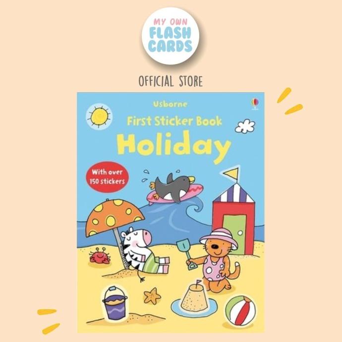 

NEW PROMO!!! Holiday - Usborne Sticker Book Tema Liburan Buku Impor Imported Stiker TERLARIS