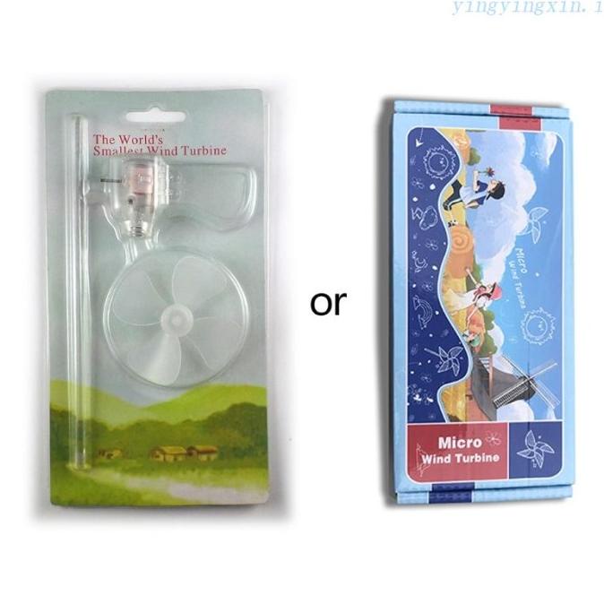 Generator Turbin Angin Mini Dengan Lampu Led Untuk Alat Bantu Mengajar