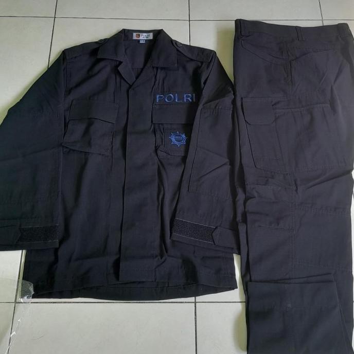 Seragam PDL Hitam jatah polri tactical brimob