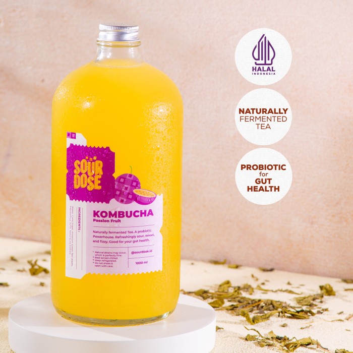 

Kombucha Passion Fruit / Markisa - 1000ml by sourdose