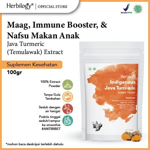 

Herbilogy java turmeric / tumeric powder - sari temulawak bubuk murni