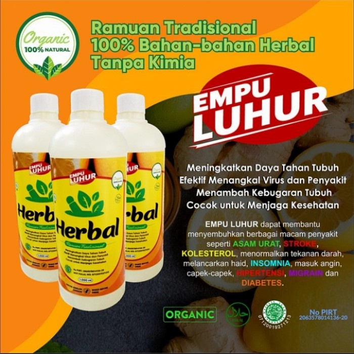 

Jamu Kesehatan Herbal Empu Luhur 100% Original