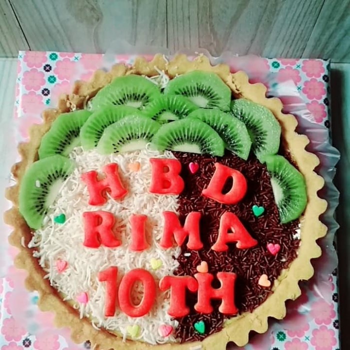 

Tart susu loyang besar bday