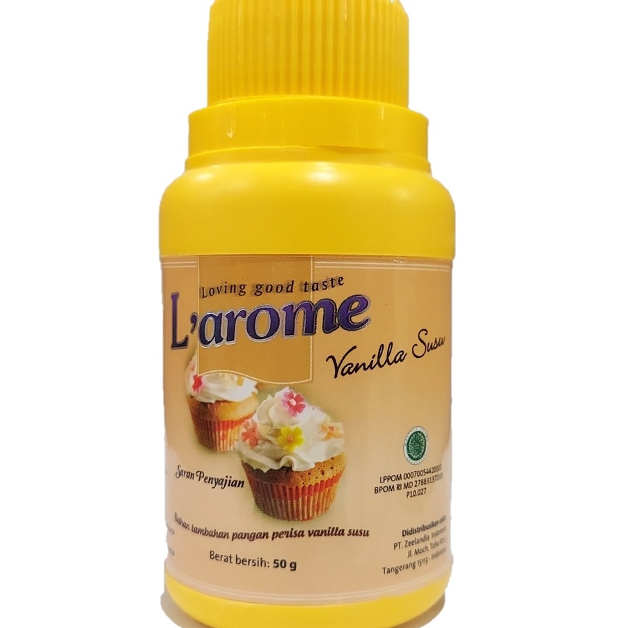 

[N.◆O➛> L'arome Vanilla Susu 50gr – Larome Vanila Susu Perisa Powder 50 gr paling.lariis☆