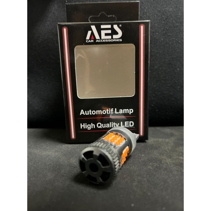 Lampu Led Laser T20 Premium Aes 12V Led Colok Lampu Sein Mobil Superbr Original